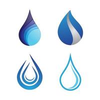 vatten droppe logotyp bilder set vektor