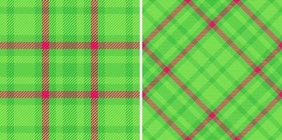 Textil- Textur Stoff. prüfen Hintergrund nahtlos. Muster Vektor Tartan Plaid.