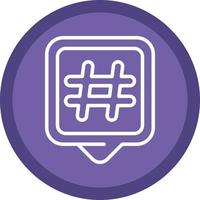 Hashtags-Vektor-Icon-Design vektor