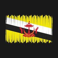 brunei flagga vektor