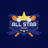 Baseball All Star Vector Abzeichen