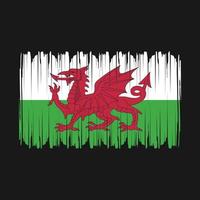 wales flagge vektor