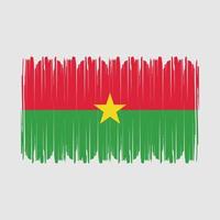 Burkina Faso Flaggenvektor vektor