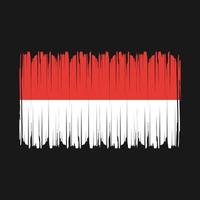 Indonesien flagga vektor