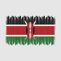 kenya flagga vektor