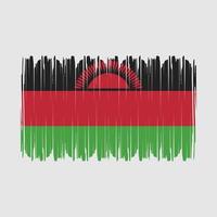 malawis flagga vektor