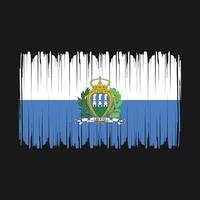 san marino flagga vektor