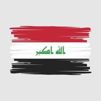 irak flag pinselvektor vektor