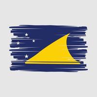 tokelau flag pinselvektor vektor