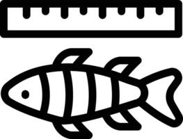 fisk längd vektor illustration på en bakgrund.premium kvalitet symbols.vector ikoner för begrepp och grafisk design.