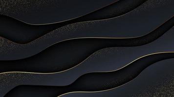 Luxus abstrakter Hintergrund im Wellenstil. vektor