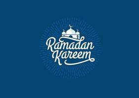 ramadan kareem vektordesign för gratulationskort eller affisch vektor