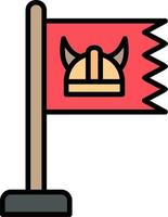 Wikinger Flagge Vektor Symbol