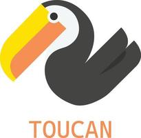 toucan fågel logotyp vektor fil