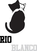rio banco katt kärlek logotyp vektor fil