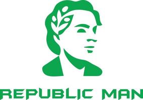 republik man logotyp vektor fil