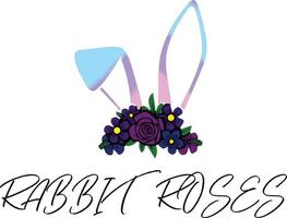 Hase Rosen Logo Vektor Datei