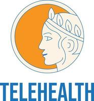 telehälsa logotyp vektor fil