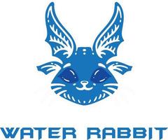Wasser Hase Logo Vektor Datei
