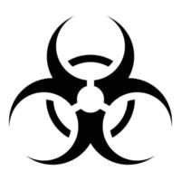 biohazard tecken ikon för webb ui design vektor