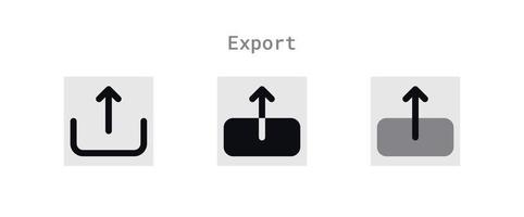 Export Dateien Symbole Blatt vektor