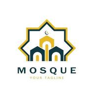 islamisch Moschee Logo Vektor Symbol Vorlage