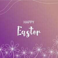 Ostern Banner. modern Ostern Design mit Text. vektor