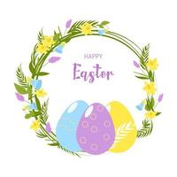 Ostern Banner. modern Ostern Design mit Text. vektor