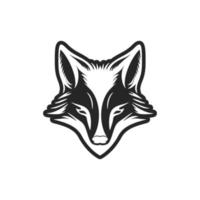 luxuriös Logo von schwarz und Weiß Fuchs Vektor zum Ihre Marke.