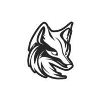 ein stilvoll Fuchs Vektor Logo im schwarz und Weiß zum Ihre Marke Identität.