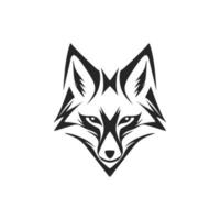 elegant Fuchs Vektor Logo im schwarz und Weiß zum Ihre Marke Identität.