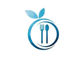niedrig poly und bio Essen Logo Design, Vektor Design Vorlage