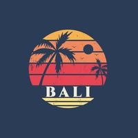 Illustration von Bali Beach Summer Vibes vektor