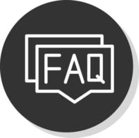 faq vektor ikon design