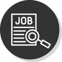 Jobsuche Vektor-Icon-Design vektor