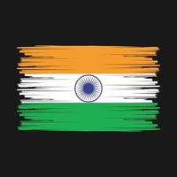 Indien Flagge Pinsel vektor