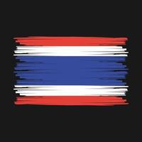 thailand flagge bürste vektor