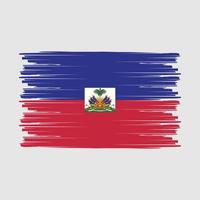 haiti flagge bürste vektor