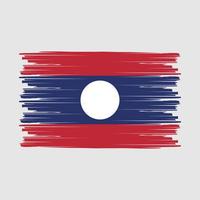 laos flagge bürste vektor