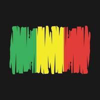 Mali Flagge Vektor Illustration