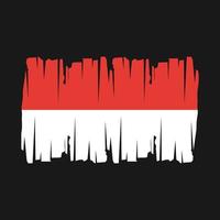 Indonesien-Flagge-Vektor-illustration vektor