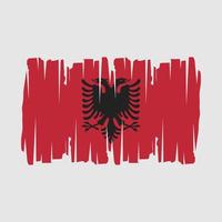 albania flagga vektor illustration