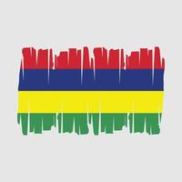 mauritius flagga vektor illustration