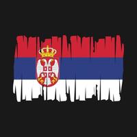 serbia flagga vektor illustration