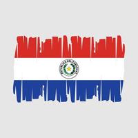 paraguay flagga vektor illustration