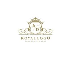Initiale Anzeige Brief luxuriös Marke Logo Vorlage, zum Restaurant, Königtum, Boutique, Cafe, Hotel, heraldisch, Schmuck, Mode und andere Vektor Illustration.