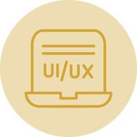 ui ux Designer-Vektor-Icon-Design vektor