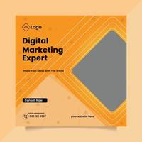Sozial Medien Anzeige Post Digital Marketing vektor