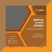 digital företag expert- social media ad posta design vektor