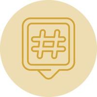 Hashtags-Vektor-Icon-Design vektor